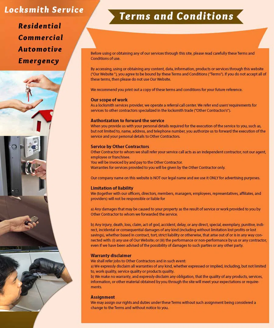Riverdale Locksmith Service, Riverdale, IL 708-303-9266 - terms-ls